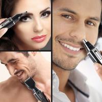 Kemei Trimmer De Pelo Micro Recargable 4 En 1 Para Hombres Afeitadora Eléctrica Para Barba Y Nariz Corte De Cejas Trimmer De Orejas Y Nariz - details 1