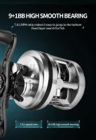Carrete De Pesca En Agua Salada DEUKIO 9+1BB Carrete De Caña De Pescar Para Mar 7.0:1 Ratio De Engrosamiento Carrete De Pesca Baitcasting round Trolling - details 4