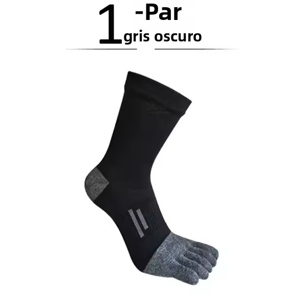 Calcetines Cortos Para Dedos 1/4 Pares Deportivos Hombre Compresión Absorción De Sudor Casual Antibacteriano Transpirable 5 Dedos - 1