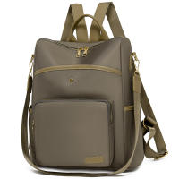 Bolso de mujer, nueva mochila con textura de cuero suave, estilo coreano, mochila escolar retro de moda, bolso de viaje de tendencia de color sólido simple - details 4