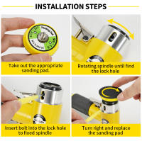 HIFESON Mini 2/3 Pulidora Aireada Pneumática Polísmica Mezcladora De Herramientas De Bricolaje Con Kit De 80 Hojas De Papel De Piedra - details 14