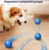 Pelota de juguete interactiva para gatos de 1,7 pies, pelota de juguete rodante para mascotas, pelota de entrenamiento de silicona antimordeduras, pelota divertida eléctrica para gatos inteligentes, pelota de fitness para mascotas, suministros para mascot - details 5