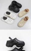 Sandalias De Plataforma Para Mujer 7cm Estilo Coreano Casual Confortable De Alta Calidad Antideslizantes Para Playa Y Jardín Moda Con Agujeros - details 8