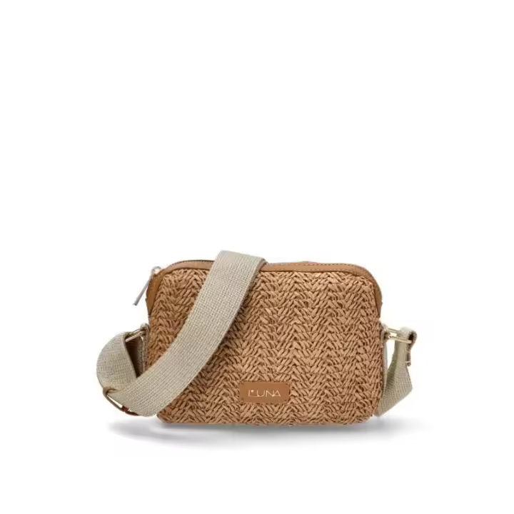Bolso bandolera pequeña Luna Collection santa ponsa natural - 1