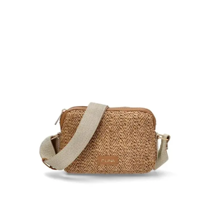 Bolso bandolera pequeña Luna Collection santa ponsa natural - 1
