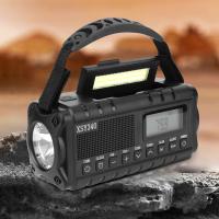 Radio De Emergencia Portátil Con Solar Y Manivela De Crank 10000mAh Con LED Y Cargador USB Luz De Mano Recargable Para Clima NOAA AM FM - details 1