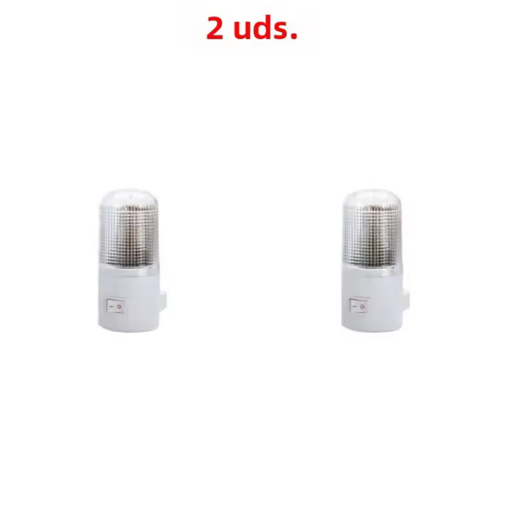 Luces Nocturnas LED Para Uso Doméstico Y Emergencias En EU/US Iluminación Para Habitación De Niños Y Sala De Estar Forma De Huevo Material ABS Y Chip Electrónico - 1