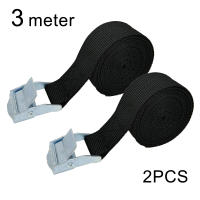 2pcs Cinturones De Atado De 3 Metros Con Hebilla Para Auto Motocicleta Bicicleta Y Camión Cinta De Fijación Para Equipaje Y Carga En Color Azul Rojo Negro Verde Y Naranja - details 7