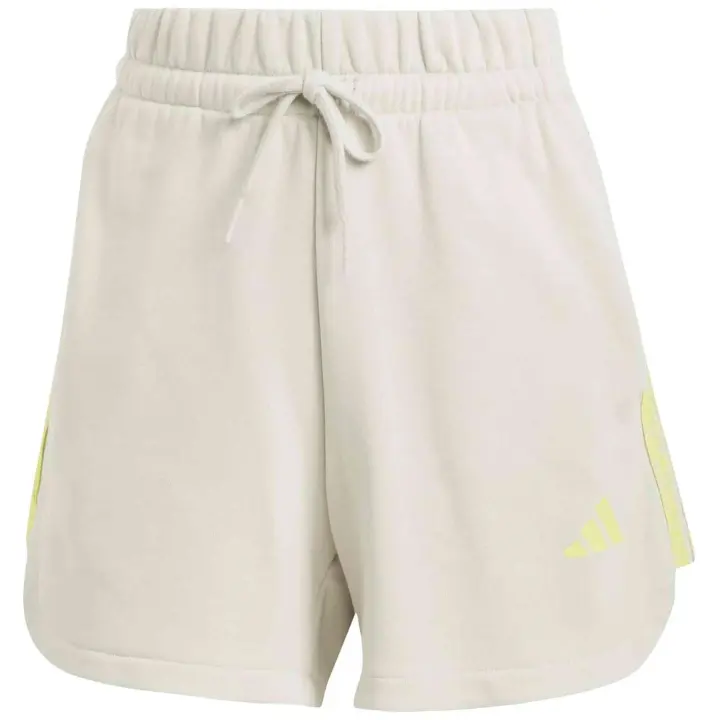 Pantalon Corto Adidas 3Stripes Aop para mujer en color beige - 1