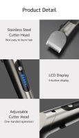 Cortadora De Pelo Profesional RIWA Para Hombres Con Pantalla LED Recargable Y Cabeza De Acero Inoxidable Para Corte Seco Y Humedo - details 13