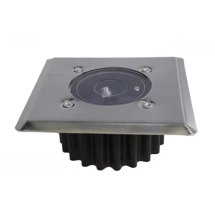 Gerimport Luz 1 led solar de suelo cuadrada 6-8 H 8,5 x 3,5 cm - 1