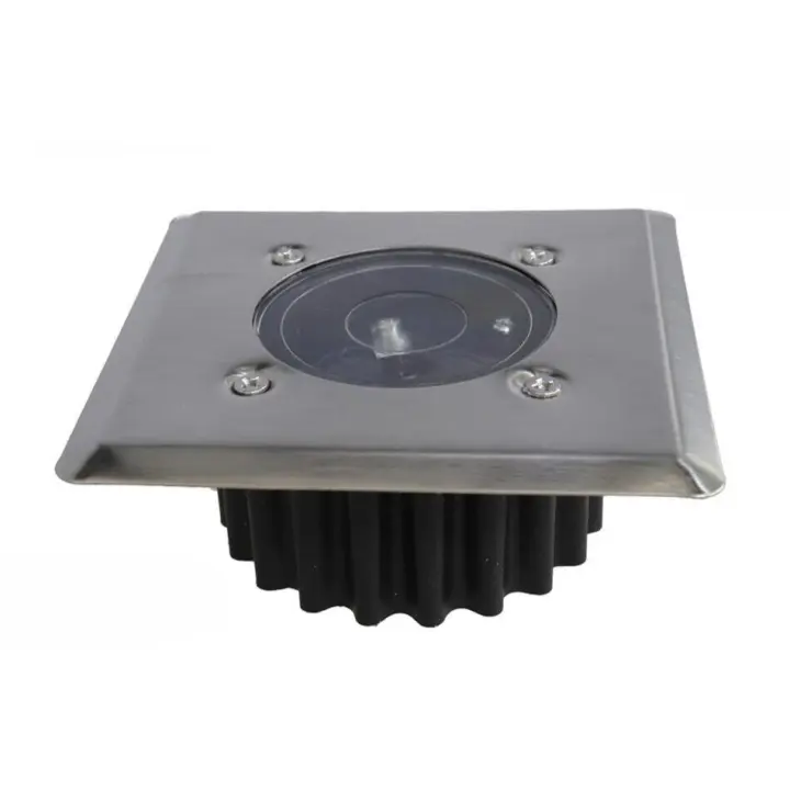 Gerimport Luz 1 led solar de suelo cuadrada 6-8 H 8,5 x 3,5 cm - 1