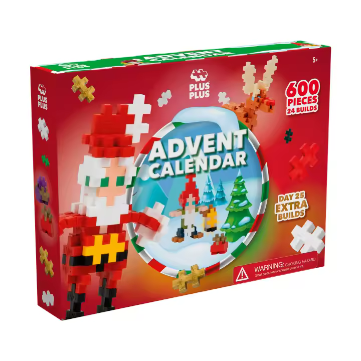 Plus Plus - Calendario Adviento 2024  Calendario Adviento Niños  Puzzle Infantil  Calendario Adviento Niño 5 Años O Más  Calendario De Adviento  600 Piezas - 1