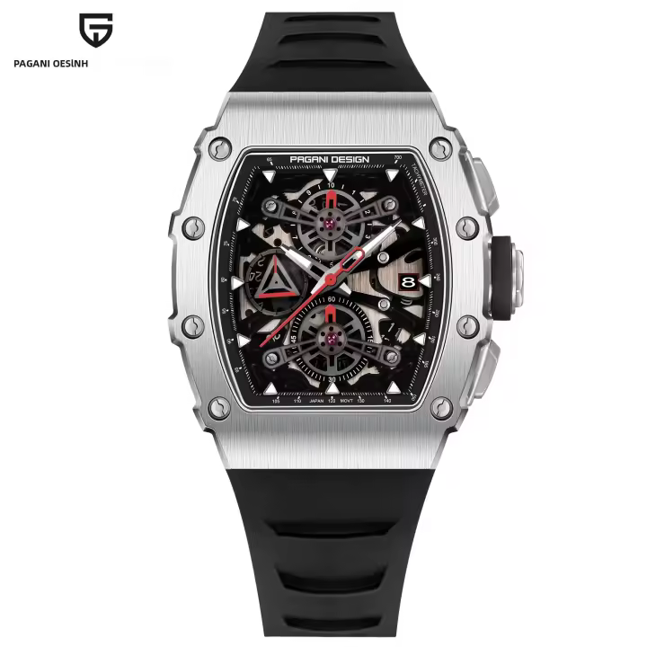 Reloj De Cuarzo Para Hombre PAGANI DESIGN 2023 Nueva Colección 40MM Acero Inoxidable Vidrio De Zafiro Cronógrafo Casual Moda Resistente Al Agua - 1