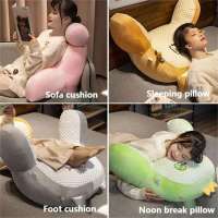 Almohada de lectura para niños o adultos, almohada de espalda grande para sentarse en la cama, rollo de cuello desmontable con brazos, almohada grande para descansar en la cama, ver la - details 1
