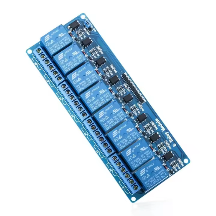 Módulo de relé de 8 canales Dc 5v con optoacoplador para Arduino Uno R3 Mega 2560 1280 Dsp Arm Pic Avr Stm32 Raspberry Pi - 1