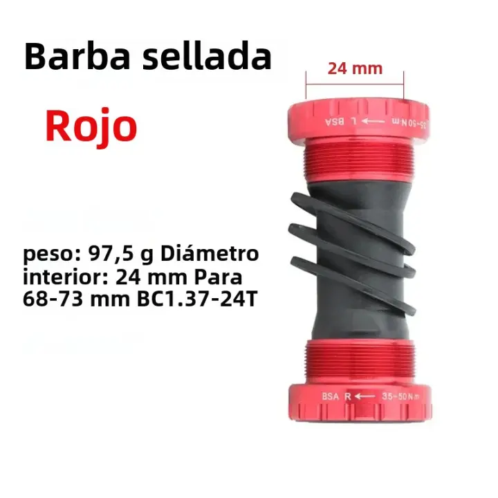 Adaptador De Eje Inferior BB68 Para Bicicleta Compatible Con Shimano Accesorios De Montaña MTB Crank Integrado Material De Aluminio - 1