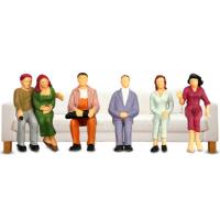 Figuras De Personajes De Escala 1:100/1:150/1:75/1:50 ABS Para Modelos De Construcción De Trenes Y Escenarios DIY Colores Mixtos Posable Pack De 100 - details 4