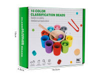 Juguete Montessori De Madera Juego De Colores Y Alineación Con Bolas Arcoíris En Copas Educación Temprana Para Niños De Preescolar Edad 3+ - details 18