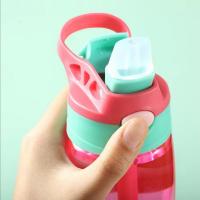Botella De Agua 480ml Para Niñas Con Tapa Y Pajita Portátil Para Viajes Y Gimnasio Deportes Y Fitness Bebida Fría De Verano Jugo Botella De Beber - details 4