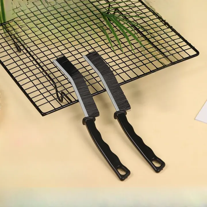 Cepillo De Limpieza Para Espacios Pequeños 6/2pcs Duros De Acero Inoxidable Para Baño Y Cocina Cabeza Angulada Para Juntas De Azulejos Resistentes Y Ecológicos - 1