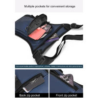Bolsa Táctica Impermeable Para Viajes Para Hombres Bolsa De Hombro Lateral De Motocicleta Estilo Casual Para Exteriores Y Ciclismo - details 15