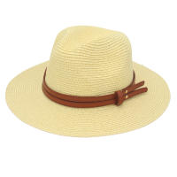 Sombrero De Paja De Verano Panama Tejido De Hierba Transpirable Estilo Europeo Y Americano Sombrero De Sol Para Playa Casual Para Mujeres - details 17