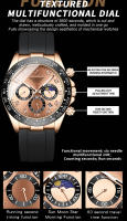 Reloj De Pulsera Deportivo Militar De Lujo Para Hombre Chronógrafo Luminoso Fecha Cuarzo Reloj Popular Masculino BINBOND - details 15