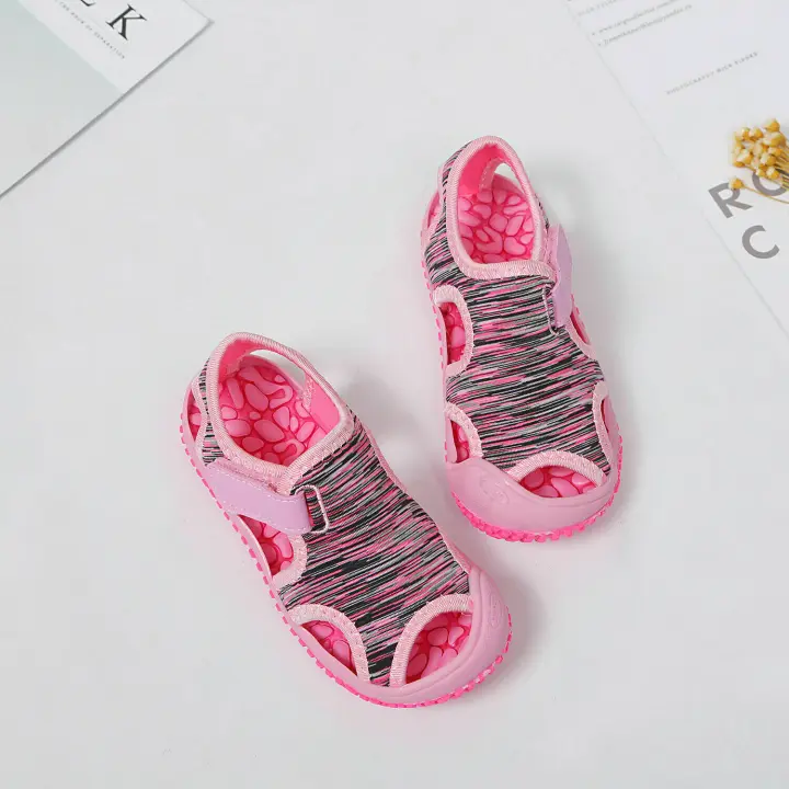 Mov Sandalias de playa antideslizantes para niños y niñas, zapatos de fondo suave, deportes acuáticos al aire libre, Verano - 1