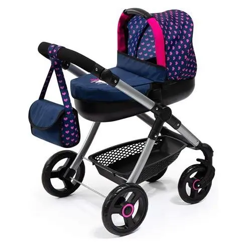 Cochecito Muñecas Reig - con Bolso Cambiador - Altura Regulable - Capazo Reversible - Protección Solar - Ruedas Giratorias - Bolsa Accesorios - Cesto Compra - 1