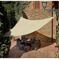 Toldo Vela de Sombreo Impermeable color Beige / Tierra triangular en diferentes medidas nortene, fabricado en polietileno con cuerdas de amarre 185g/m2 - details 2