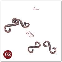 Juego De Rompecabezas Mágico De Metal Clásico IQ Juguete Estimulante Para Cerebro Desafío Inteligente Regalo Divertido Para Niños Y Adultos - details 2