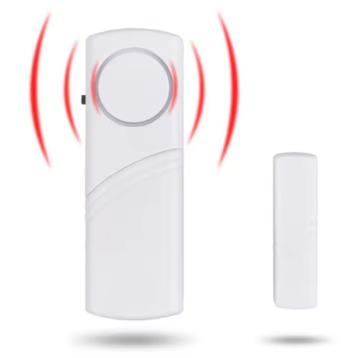 Alarma De Seguridad Para Puertas Y Ventanas Sin Cable 2pcs Detector Magnético De Alarma Doméstica Sistema De Alarma De Hogar - 1