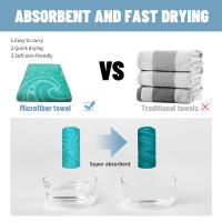 Toalla De Playa De Microfibra Toalla De Natación Deportes Camping Gimnasio Super Suave Absorbente Secado Rápido Para El Baño - details 8
