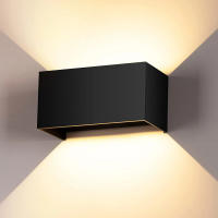 Lámpara De Pared Exterior LED 24W Con Sensor De Movimiento Negro/Blanco IP65 Impermeable Iluminación Ajustable Para Interior Y Exterior Luz De Porche Moderna Sin Certificación - details 6