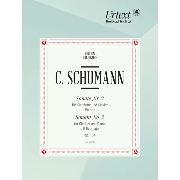 SCHUMANN C. - SONATA Nº2 SI b M CLARINETE OP.134 URTEXT - 1