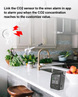 Detector De CO2 Inteligente GIRIER Tuya WiFi Con Sensor De Temperatura Y Humedad Compatible Con La Aplicación Smart Life - details 9