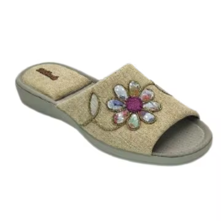 Zapatilla hogar Devalverde para mujer 1549 color gris - 1