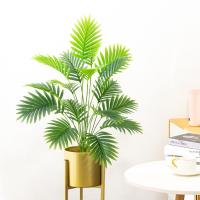 Gran Árbol De Palma Artificial Falsa Planta Tropical Monstera Ramas Verdes Hojas De Plástico Para Decoración De Jardín Interior Y Exterior En Casa - details 6