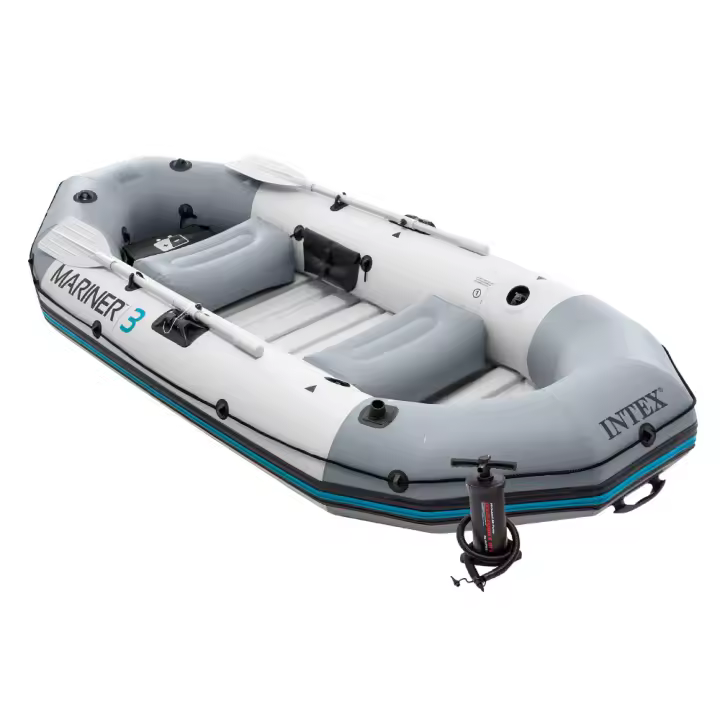 Barca inflable mariner 3 con 2 remos 297x127x46 cm intex - 1