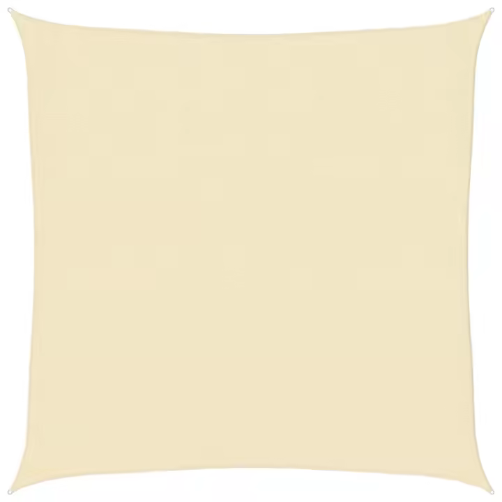 Toldo de Vela crema HDPE 160g/m² 3x3 m - 1