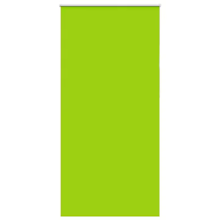 vidaXL Estor Enrollable Opaco hojas verde 110x210cm Tela Ancho 105,7cm - 1