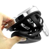 Soporte De Taza Para Manillar De Motocicleta Compatible Con Harley Dyna Softail Electra Glide Davidson 80 Deluxe Custom Breakout++ 1996-en Adelante Material Aluminio Y Goma Color Cromo Y Negro - details 6