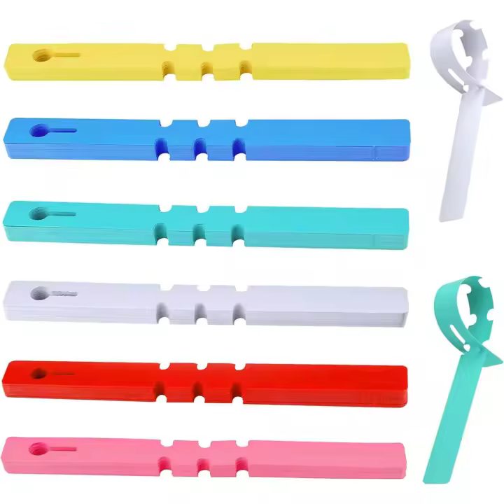300 piezas de letreros para plantas, 2 cabezas de 20 cm, 6 colores - 1