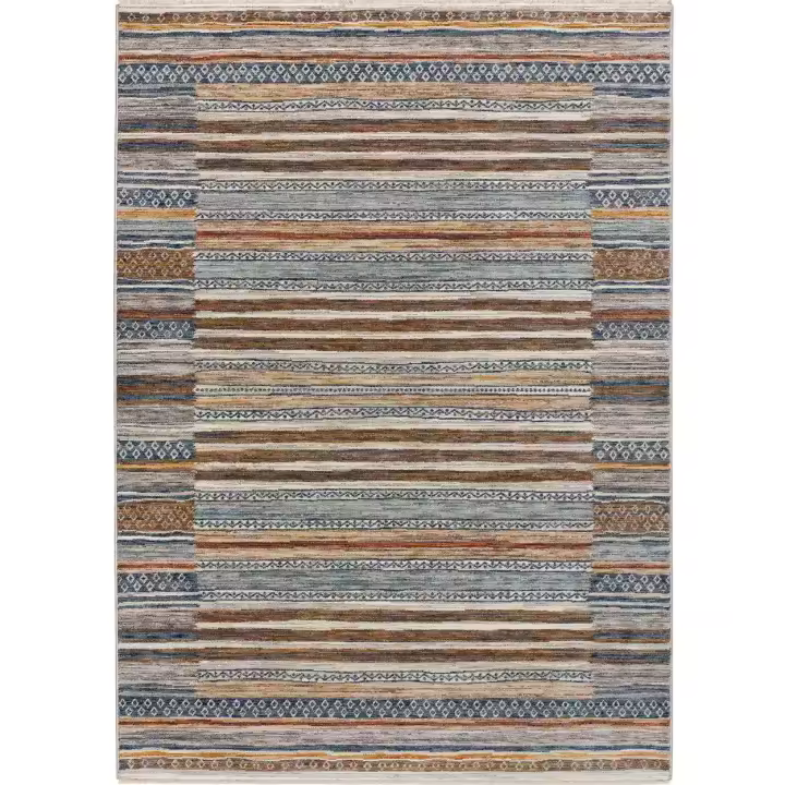 ATTICGO Alfombra de Interior Estilo Mosaico en Multicolor - Samarkand 8449 | 100X150, 133X190, 160X230, 200X300 cm - 1