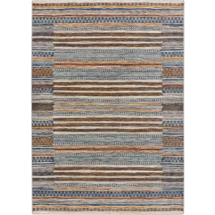 ATTICGO Alfombra de Interior Estilo Mosaico en Multicolor - Samarkand 8449 | 100X150, 133X190, 160X230, 200X300 cm - 1