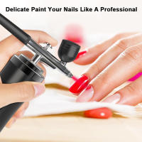 Kit De Pintura Para Uñas Con Compresor Airbrush Portátil Mini De Alta Presión Para Artesanía Y Pintura De Uñas Herramienta De Belleza Multifuncional - details 5