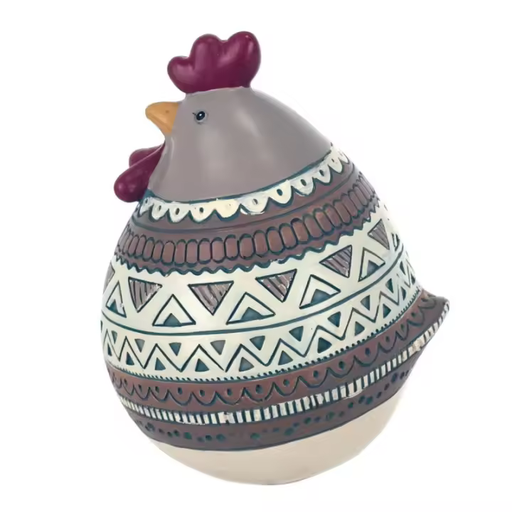 Signes Grimalt By SIGRIS Figura Gallina Gris de Resina 16*12*13cm Figura de Animal 24225 - 1