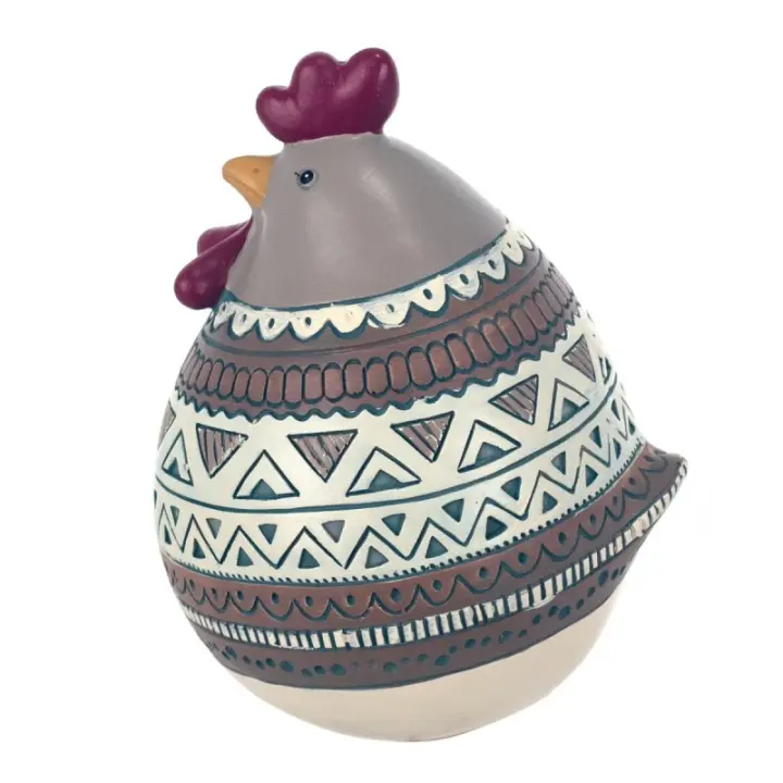 Signes Grimalt By SIGRIS Figura Gallina Gris de Resina 16*12*13cm Figura de Animal 24225 - 1