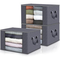 Bolsa De Almacenamiento De Ropa Grande Plegable Para Organizar El Armario Del Dormitorio Contenedores Para Manta - details 1